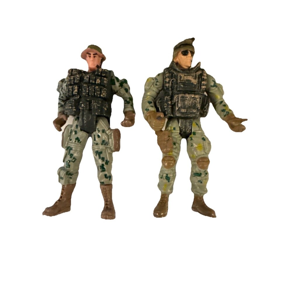 Chap Mei 4" Military Army Force Soldier Poseable Action Figure Lot No Weapons